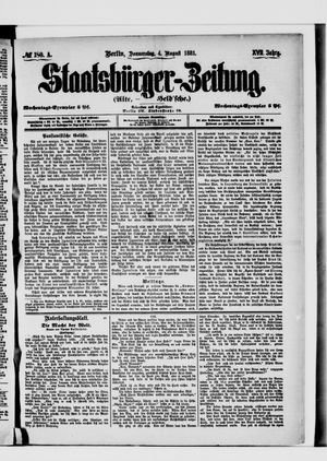 Staatsbürger-Zeitung vom 04.08.1881