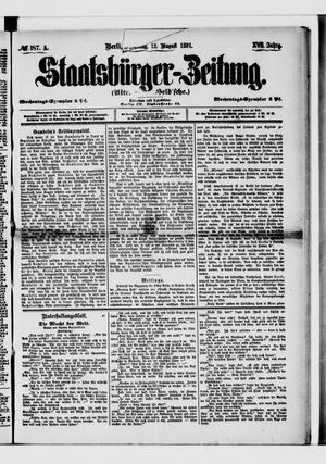 Staatsbürger-Zeitung vom 12.08.1881