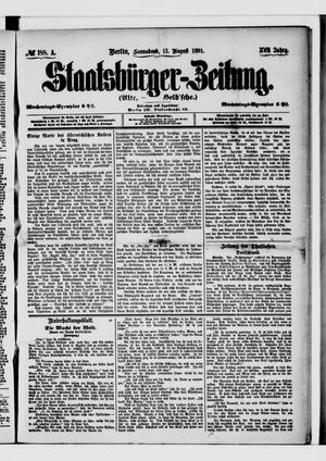 Staatsbürger-Zeitung vom 13.08.1881