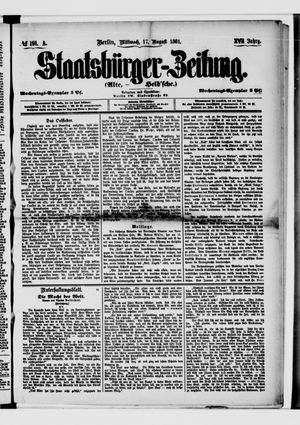 Staatsbürger-Zeitung vom 17.08.1881