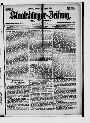 Staatsbürger-Zeitung vom 30.08.1881