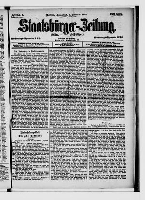 Staatsbürger-Zeitung vom 03.09.1881