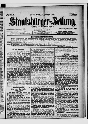 Staatsbürger-Zeitung vom 23.09.1881