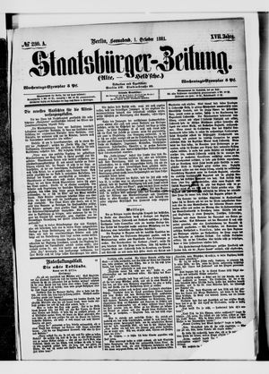 Staatsbürger-Zeitung vom 01.10.1881