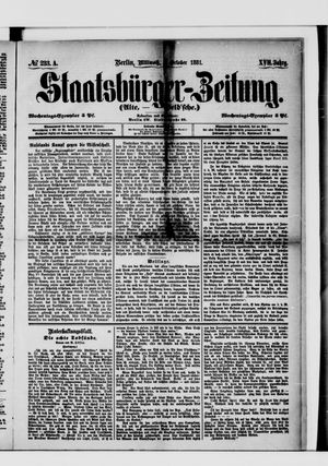 Staatsbürger-Zeitung vom 05.10.1881