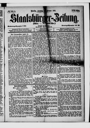 Staatsbürger-Zeitung vom 16.10.1881