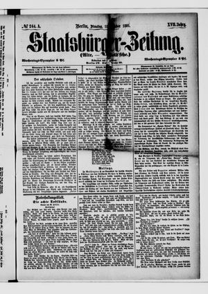 Staatsbürger-Zeitung vom 18.10.1881