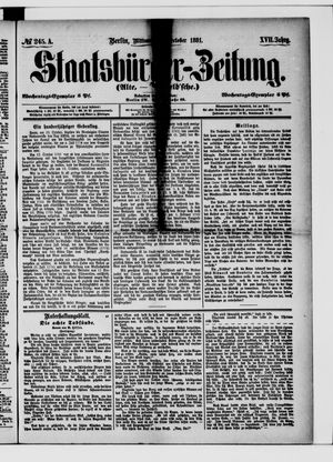 Staatsbürger-Zeitung vom 19.10.1881