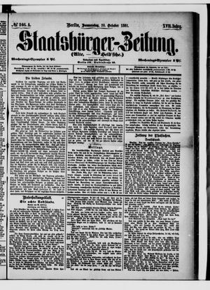 Staatsbürger-Zeitung on Oct 20, 1881