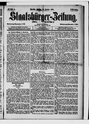 Staatsbürger-Zeitung vom 28.10.1881