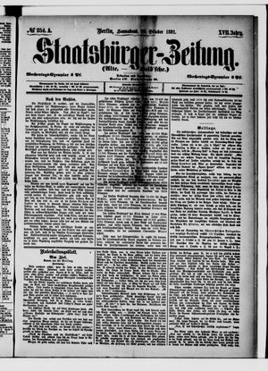 Staatsbürger-Zeitung on Oct 29, 1881