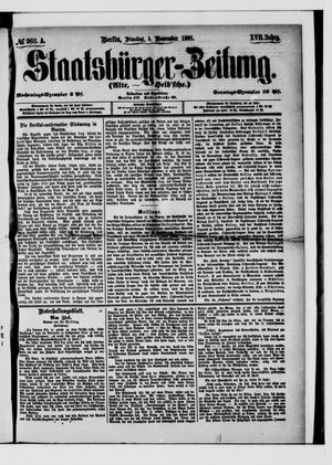 Staatsbürger-Zeitung on Nov 8, 1881