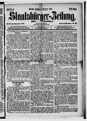 Staatsbürger-Zeitung vom 02.12.1881