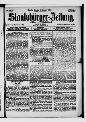 Staatsbürger-Zeitung on Dec 6, 1881