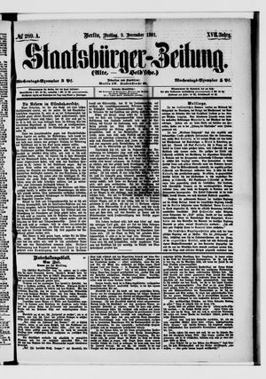 Staatsbürger-Zeitung vom 09.12.1881