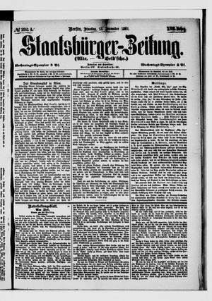 Staatsbürger-Zeitung vom 13.12.1881