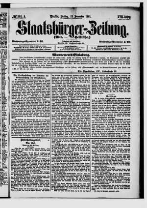 Staatsbürger-Zeitung vom 23.12.1881