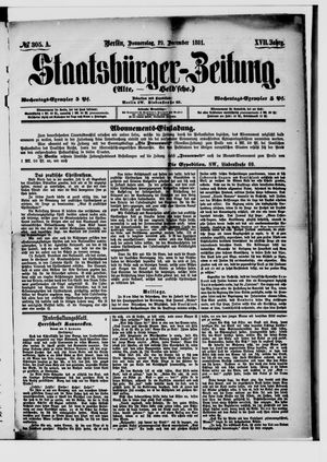 Staatsbürger-Zeitung vom 29.12.1881