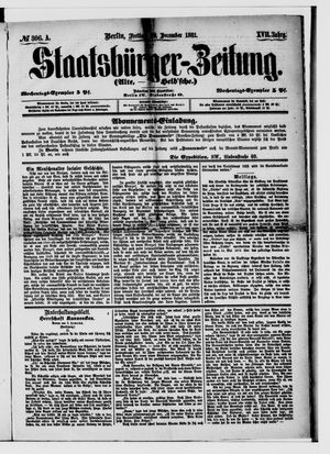 Staatsbürger-Zeitung vom 30.12.1881