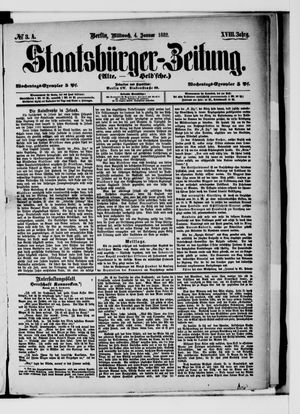Staatsbürger-Zeitung vom 04.01.1882