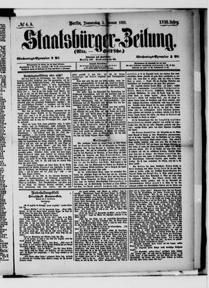 Staatsbürger-Zeitung on Jan 5, 1882