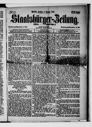 Staatsbürger-Zeitung vom 06.01.1882
