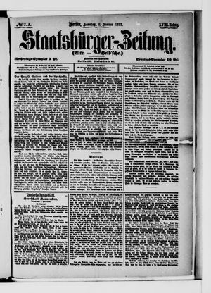 Staatsbürger-Zeitung on Jan 8, 1882