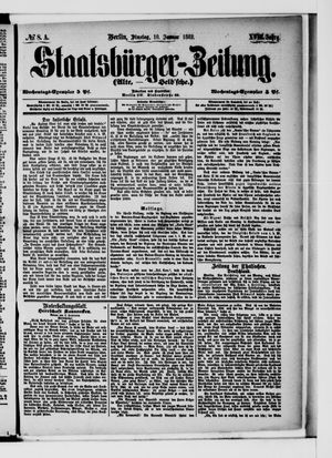 Staatsbürger-Zeitung vom 10.01.1882
