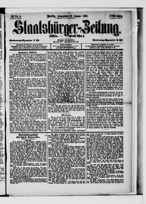 Staatsbürger-Zeitung on Jan 28, 1882