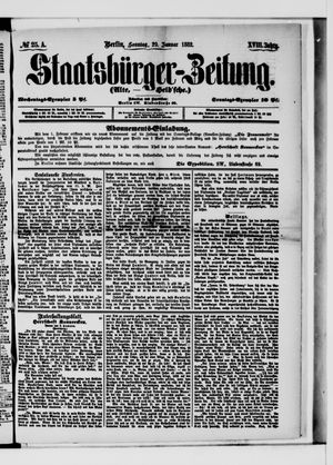 Staatsbürger-Zeitung vom 29.01.1882