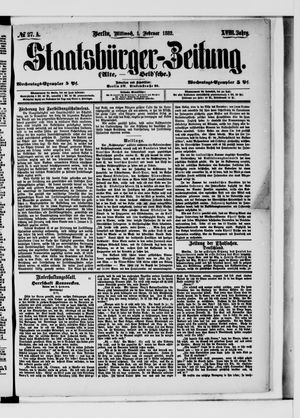 Staatsbürger-Zeitung vom 01.02.1882