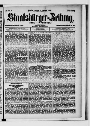 Staatsbürger-Zeitung on Feb 3, 1882