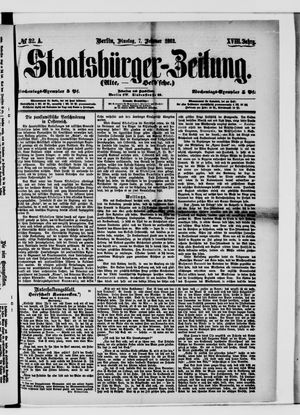 Staatsbürger-Zeitung vom 07.02.1882