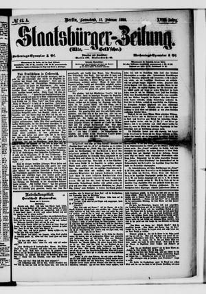 Staatsbürger-Zeitung vom 18.02.1882