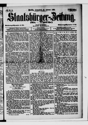 Staatsbürger-Zeitung vom 25.02.1882