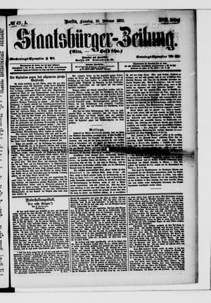 Staatsbürger-Zeitung vom 26.02.1882