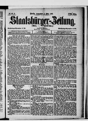 Staatsbürger-Zeitung on Mar 4, 1882
