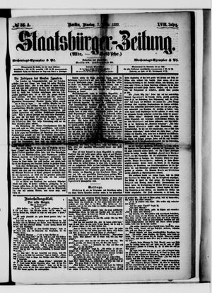 Staatsbürger-Zeitung on Mar 7, 1882