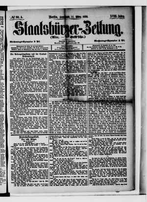 Staatsbürger-Zeitung on Mar 11, 1882