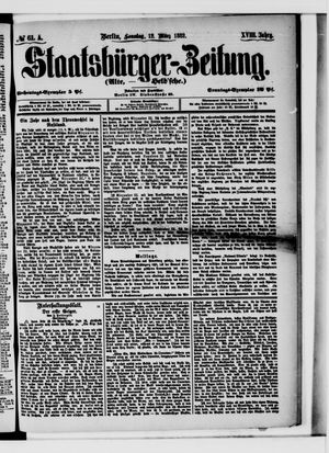 Staatsbürger-Zeitung vom 12.03.1882