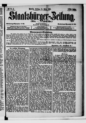 Staatsbürger-Zeitung vom 24.03.1882