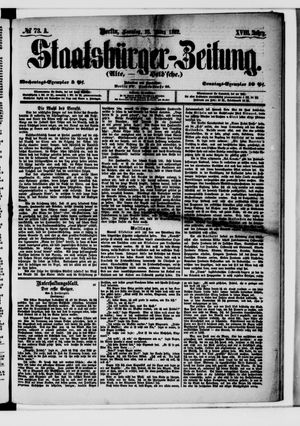 Staatsbürger-Zeitung vom 26.03.1882