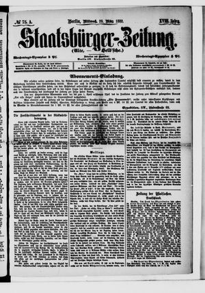 Staatsbürger-Zeitung vom 29.03.1882