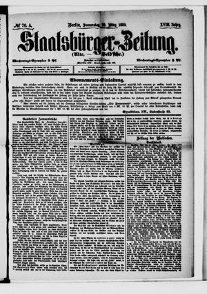 Staatsbürger-Zeitung on Mar 30, 1882