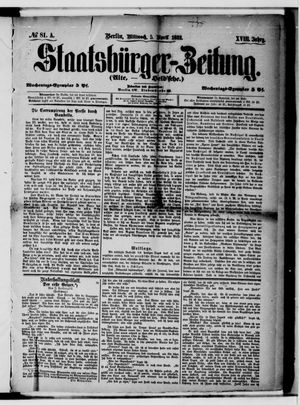 Staatsbürger-Zeitung on Apr 5, 1882