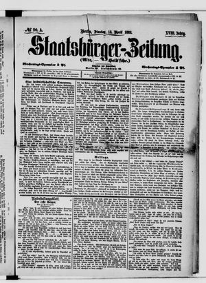 Staatsbürger-Zeitung vom 18.04.1882