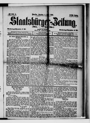 Staatsbürger-Zeitung on May 2, 1882