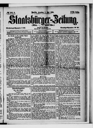 Staatsbürger-Zeitung on May 7, 1882