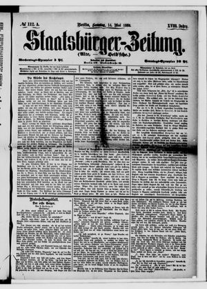 Staatsbürger-Zeitung on May 14, 1882