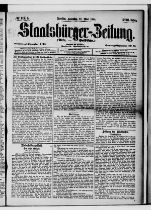 Staatsbürger-Zeitung on May 24, 1882